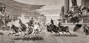 Course de chars aux jeux romains, d
